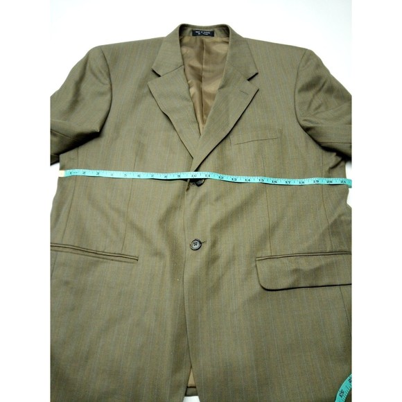 Jacques Bellini Suit Size 42 wool blend Light Brown Pants Size - Picture 8 of 9